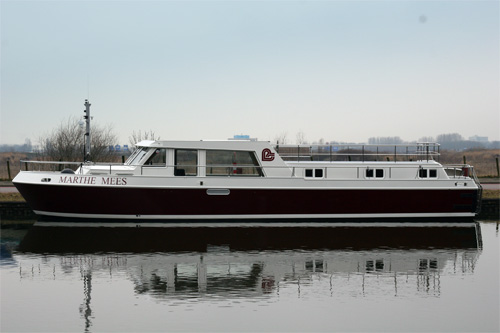 de boot op de werf in 2008